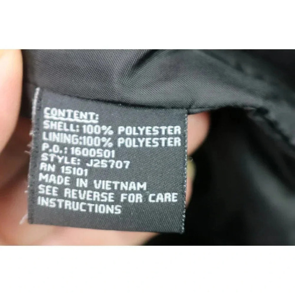 Jones New York Full Zip Black Jacket-Size Large-Lined-Side Zips - Picture 11 of 12